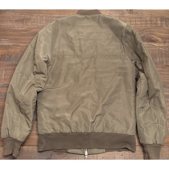 Killion Mens Standard Issue MA-1 Bomber Zip Up Jacket Olive Green Sz. Small - Picture 6 of 8